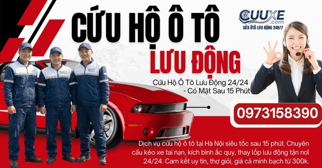 Cứu Hộ Ô Tô Lưu Động 24/24 - Có Mặt Sau 15 Phút
